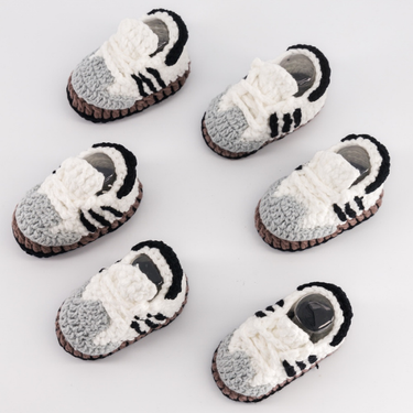 Baby Crochet Sneakers - Samba OG - Baby Sneakers Shop - unisex baby crochet shoes